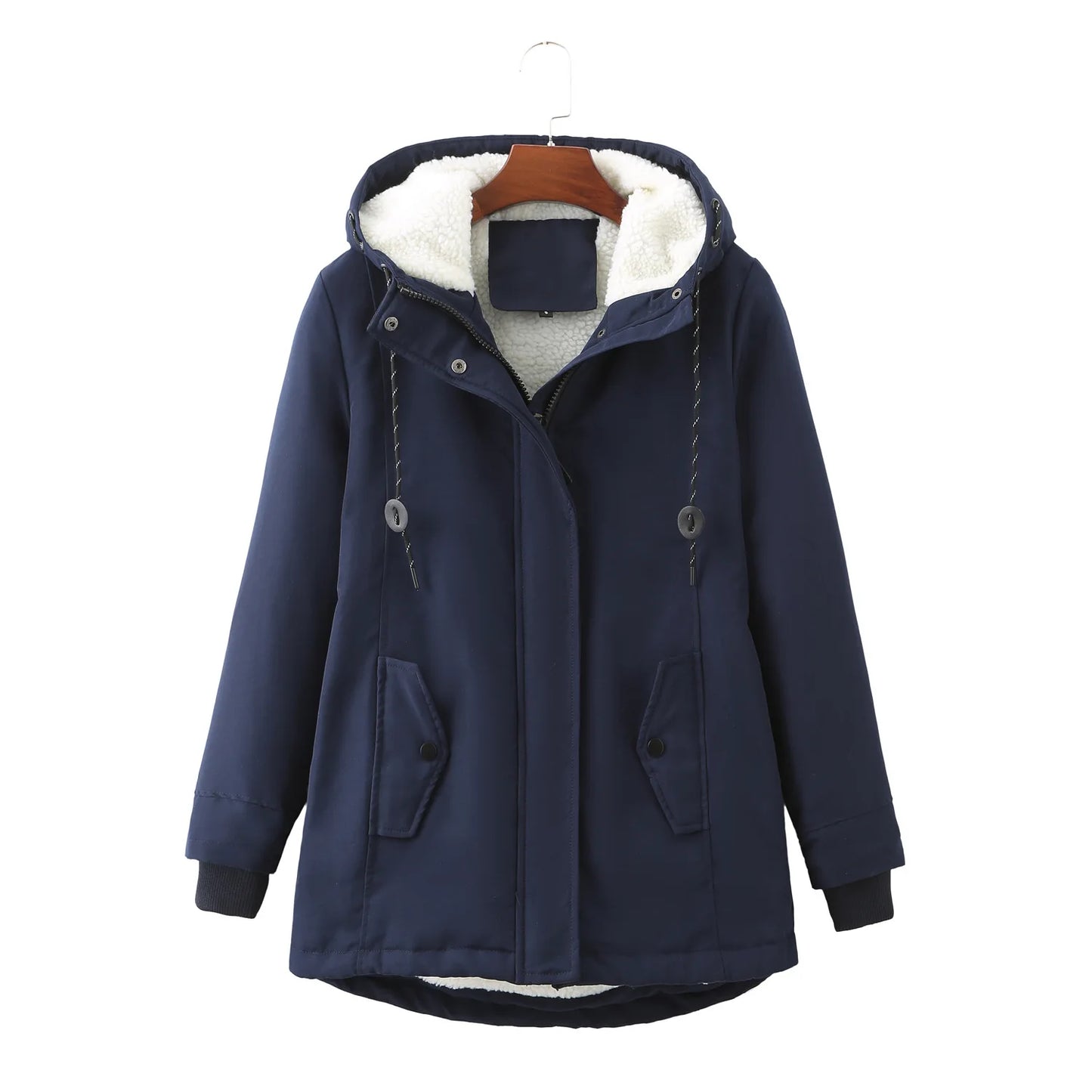 Women's Warm Hooded Jacket/Fleece Coat For Winter