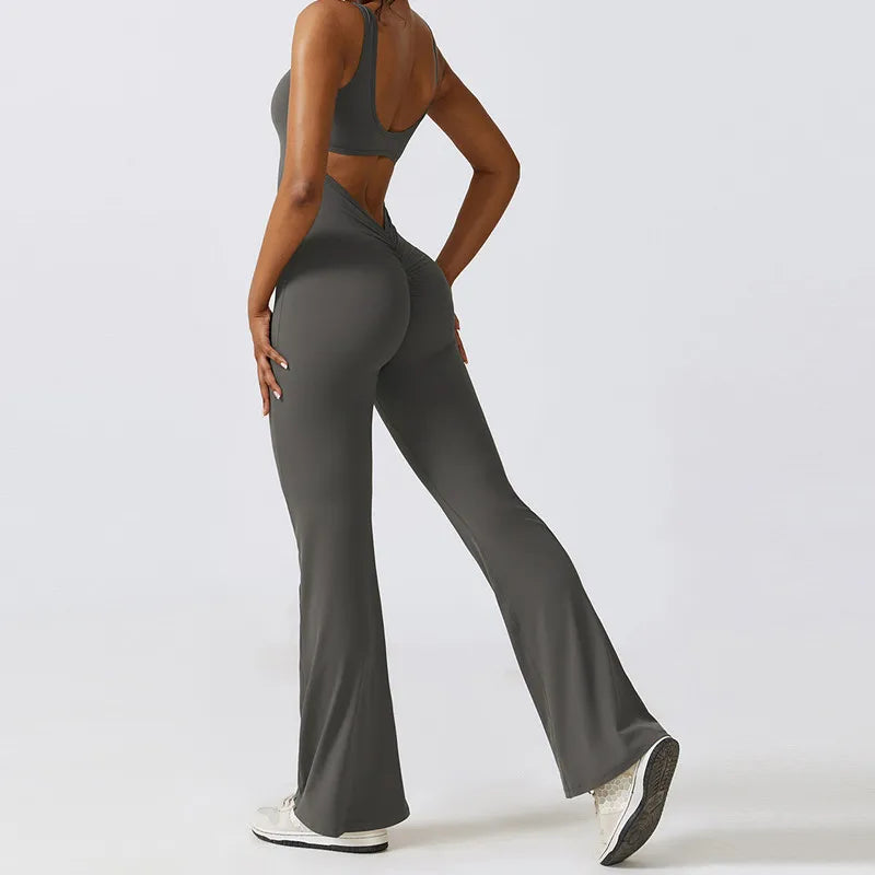 V Jumpsuit For Gym, Training, Yoga & Workout